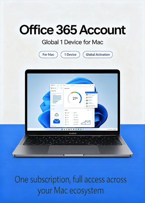 vip-sscdkey, MS Office365 Account Global 1 Device For MAC