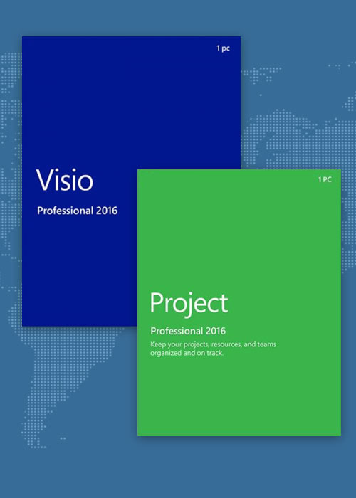 Project Professional 2016 + Visio Professional 2016 Key Global